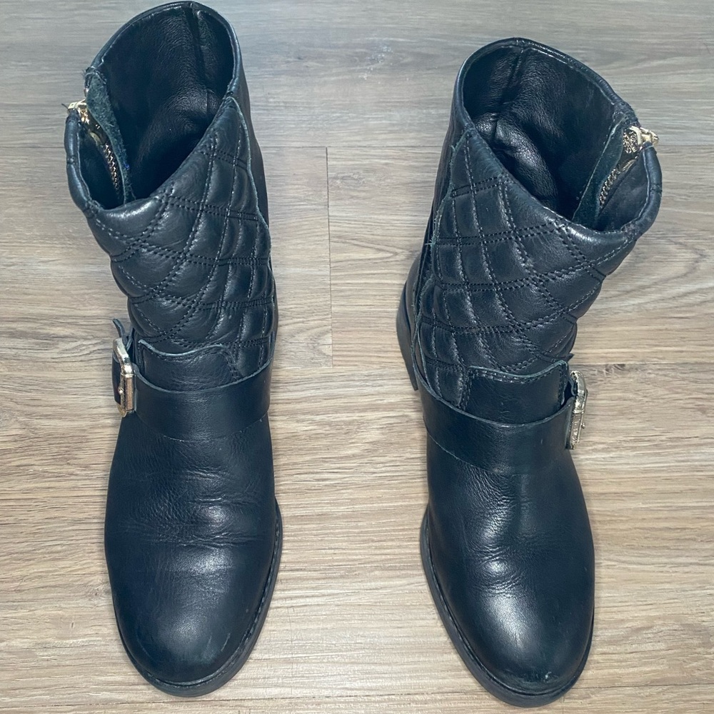 Zara Size 37 Black Combat Boots